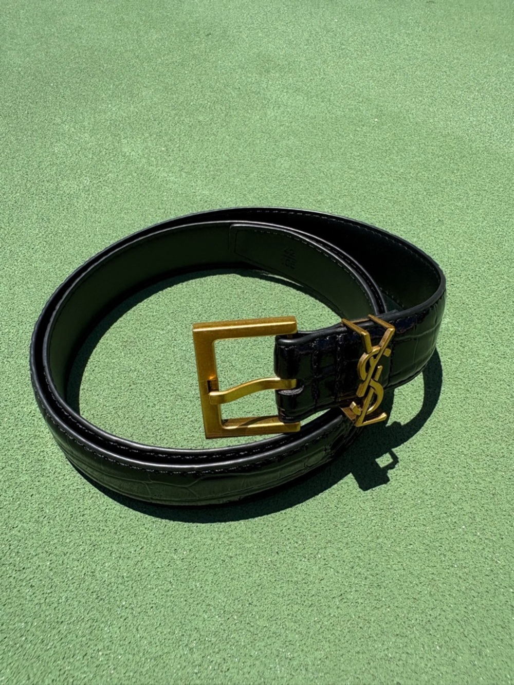 Leather Belt YSL Buckle - Picture 2 of 8